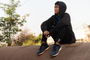 black nike tech